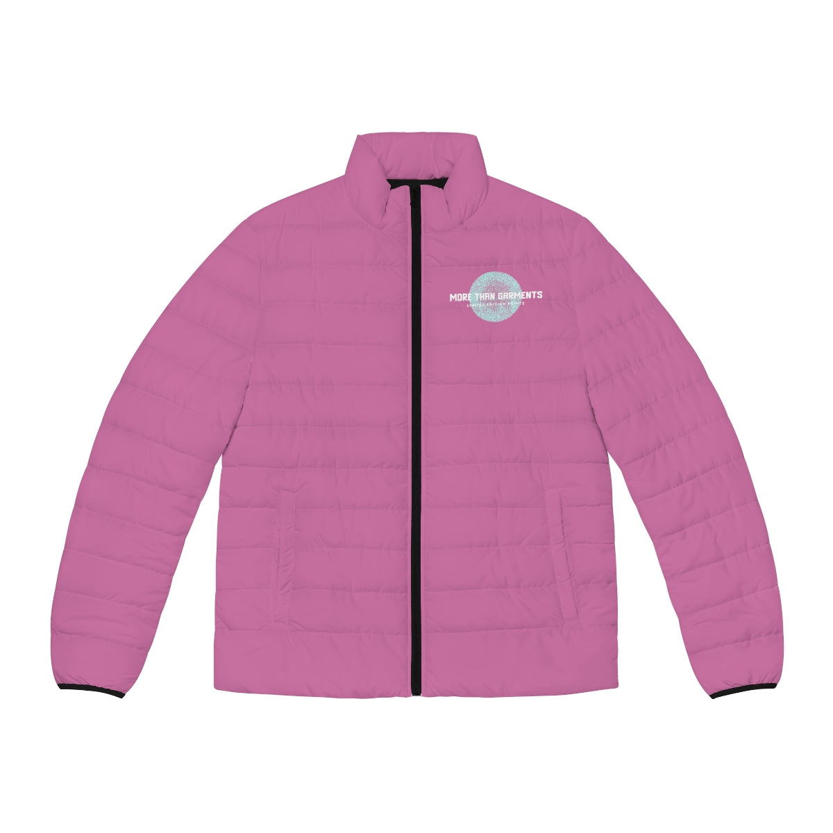 Men's Light Pink Puffer Jacket (MTG Logo)