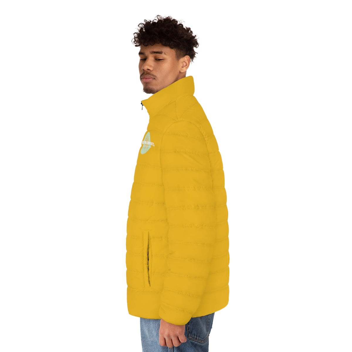 Men's Yellow Puffer Jacket (MTG Logo)