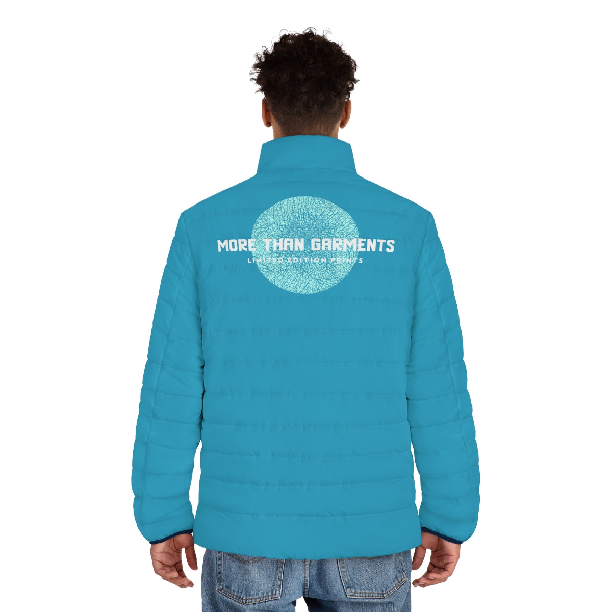 Men's Turquoise Puffer Jacket (MTG Logo)